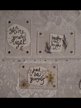 Hand Crafted Floral Inspirational Affirmation Magnets